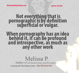 Melissa Panarello on pornography and art.